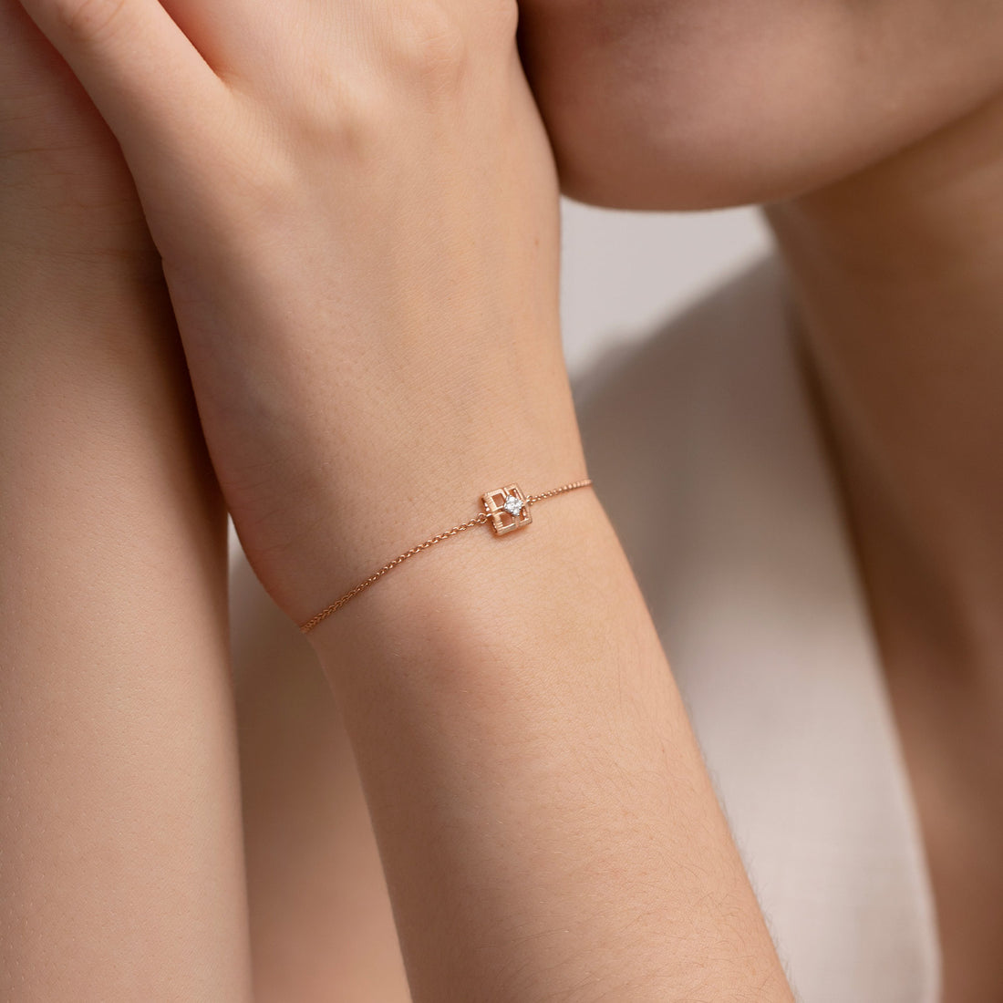 Delicate Quad Diamond Bracelet