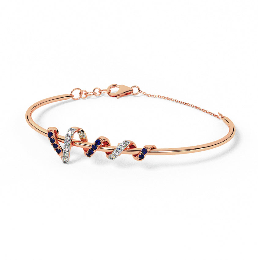 Opulent Aura Diamond Tube Bracelet