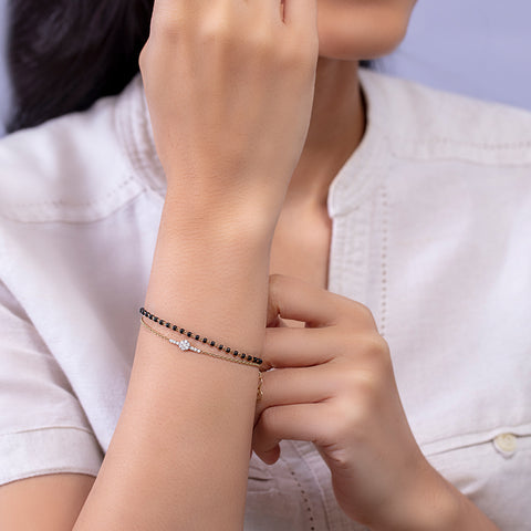 Mihika Diamond Mangalsutra Bracelet