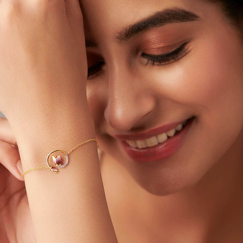 Dianella Tulip Diamond Bracelet