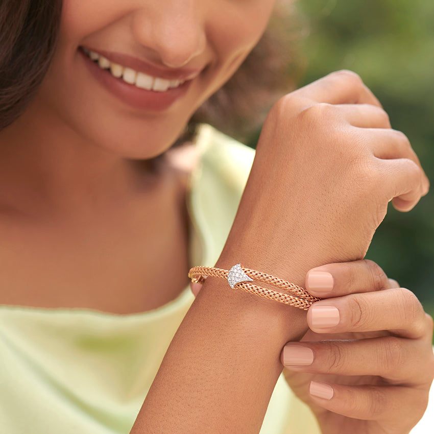 Flare Twill Diamond Bracelet