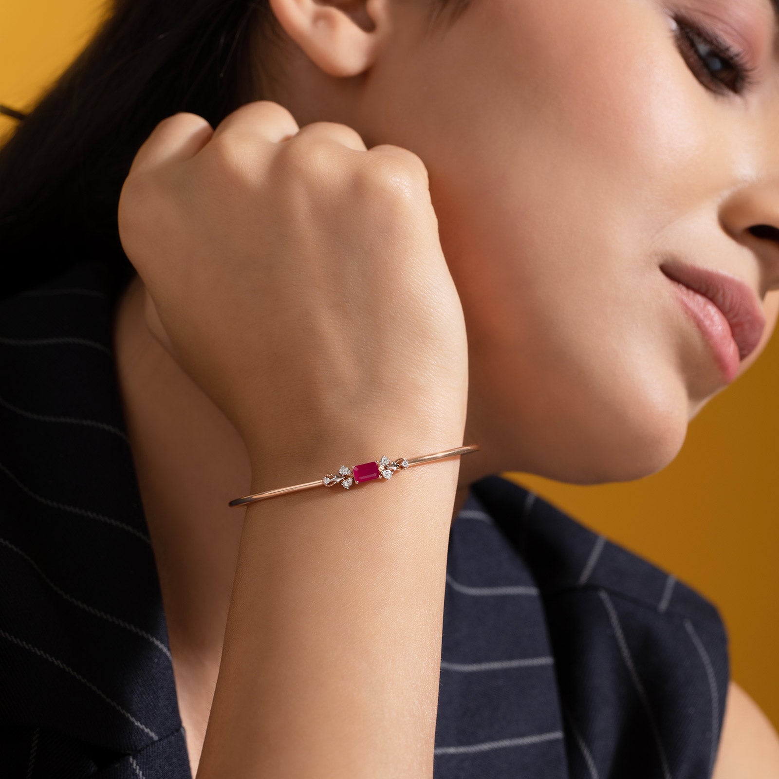 Gardenia Bloom Gemstone Bracelet