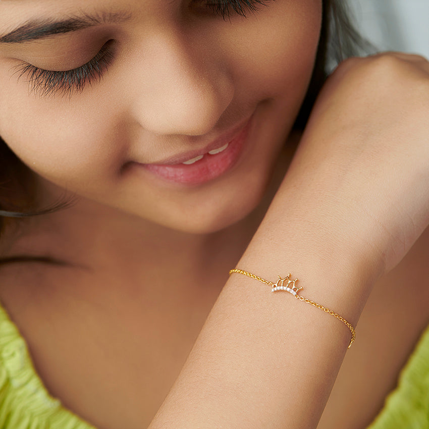 Amra Crown Kids' Diamond Bracelet