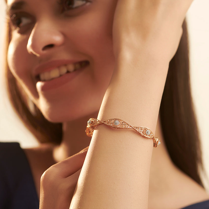 Twiz Diamond Bangle