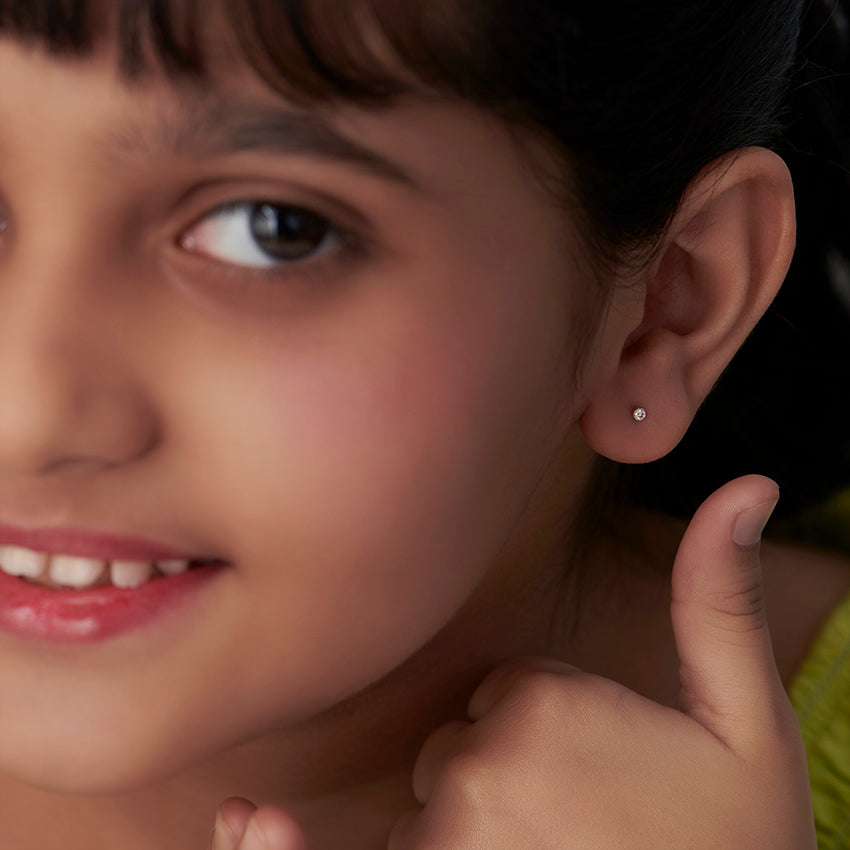 Anaya Mini Kids' Diamond Earrings