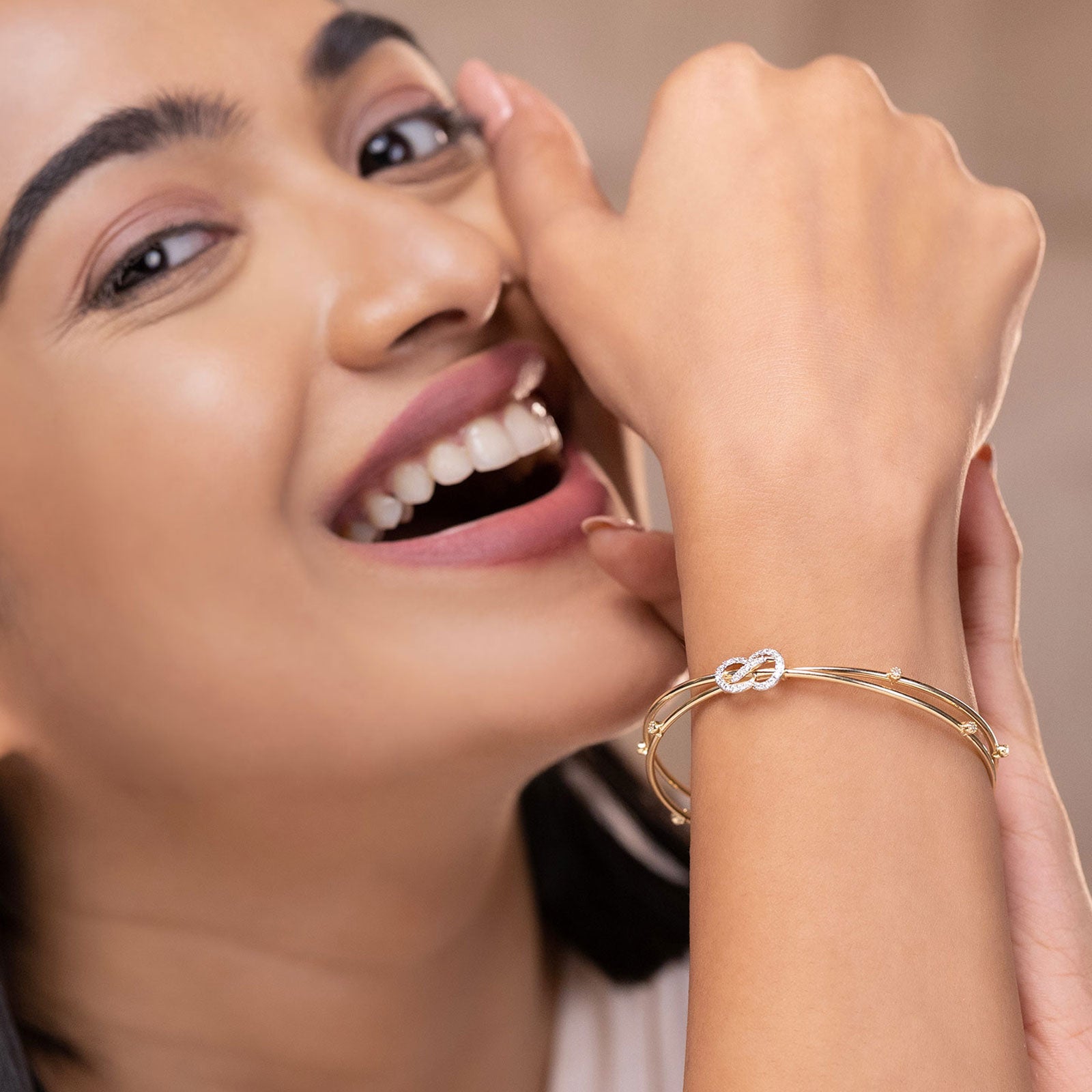 Barkha Twisted Diamond Bangle