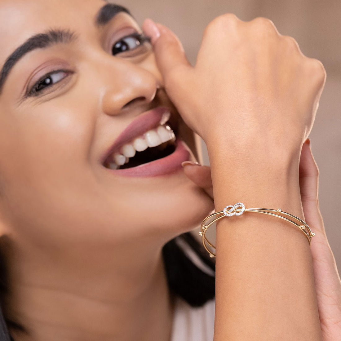 Barkha Twisted Diamond Bangle