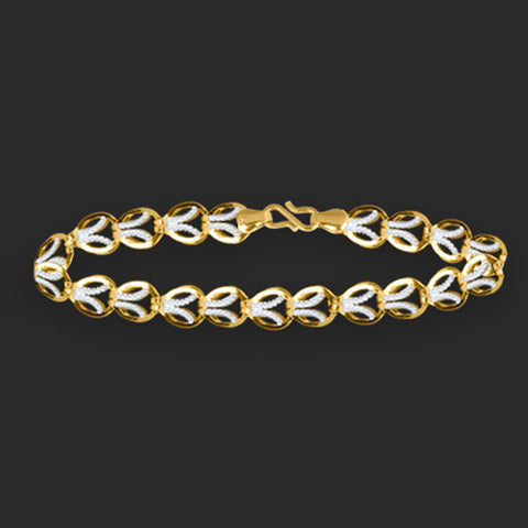 Juana Leaf 22KT Gold Bracelet