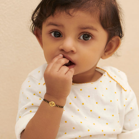 Om Baby Nazaria Gold Bracelet Set of 2