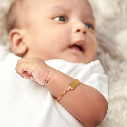 Lani Engrave Baby Gold Bracelet