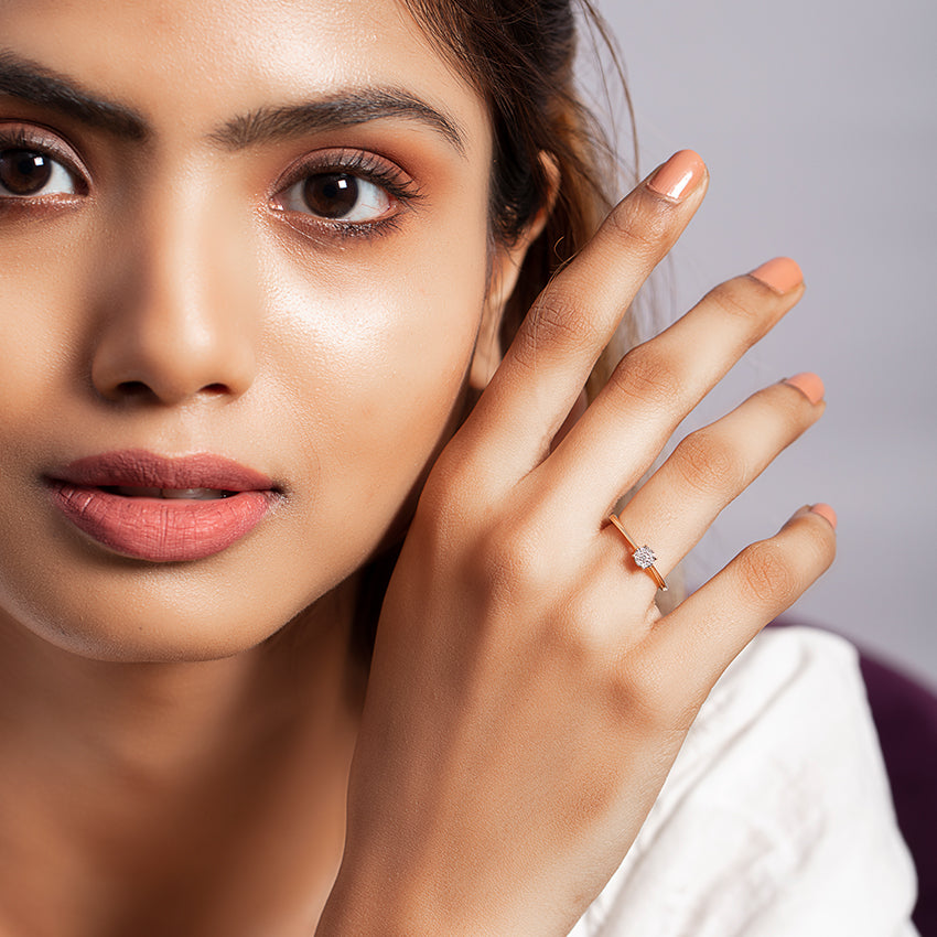 Petite Quad Diamond Ring