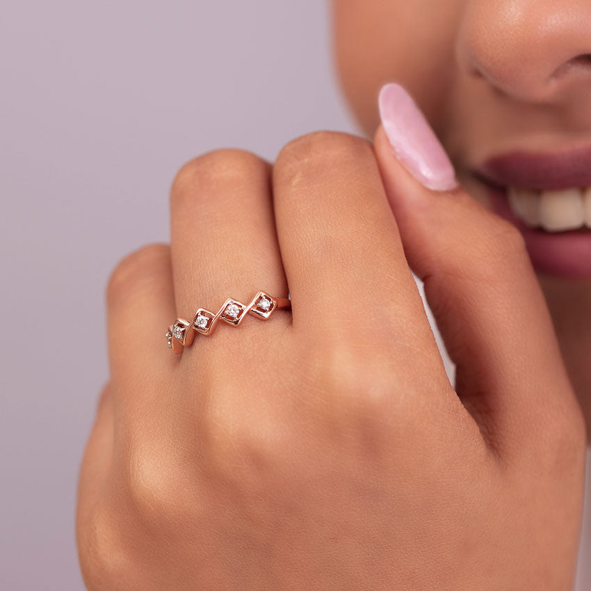 Chloe Quad Diamond Band