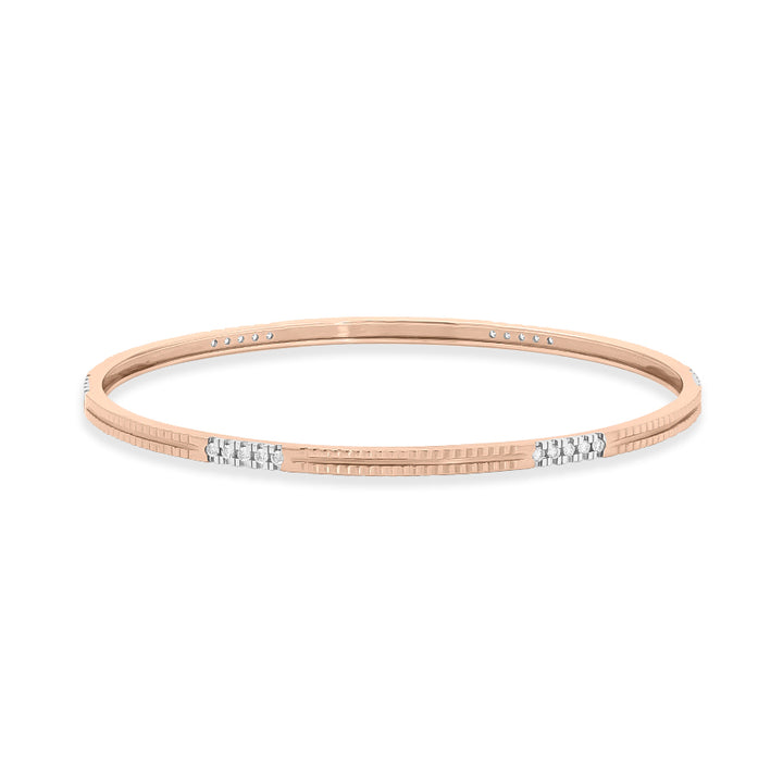 Classic Rose Diamond Bangle