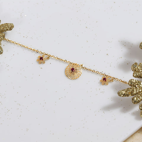 Mishka Cutout Gemstone Bracelet