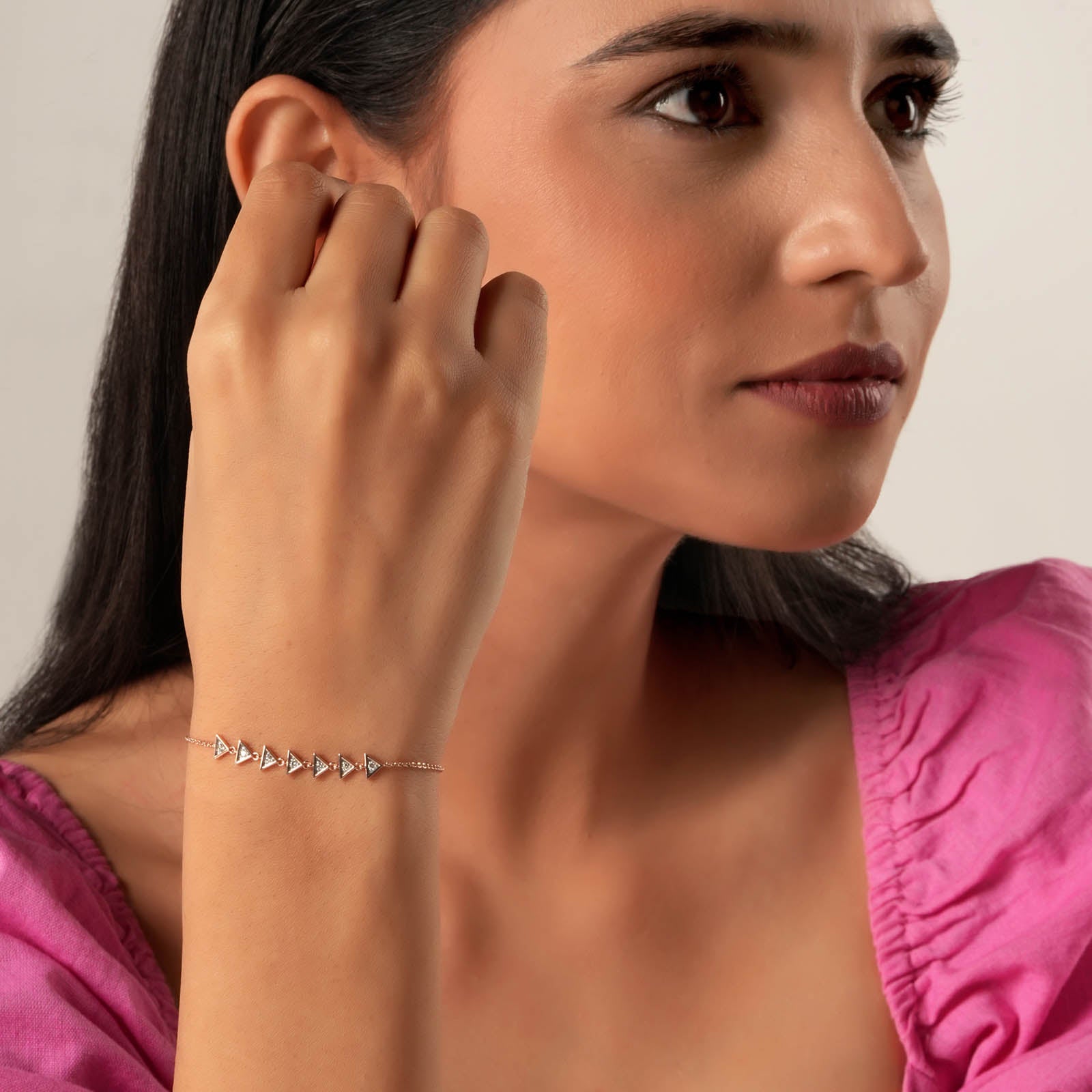 Tri Linear Diamond Bracelet