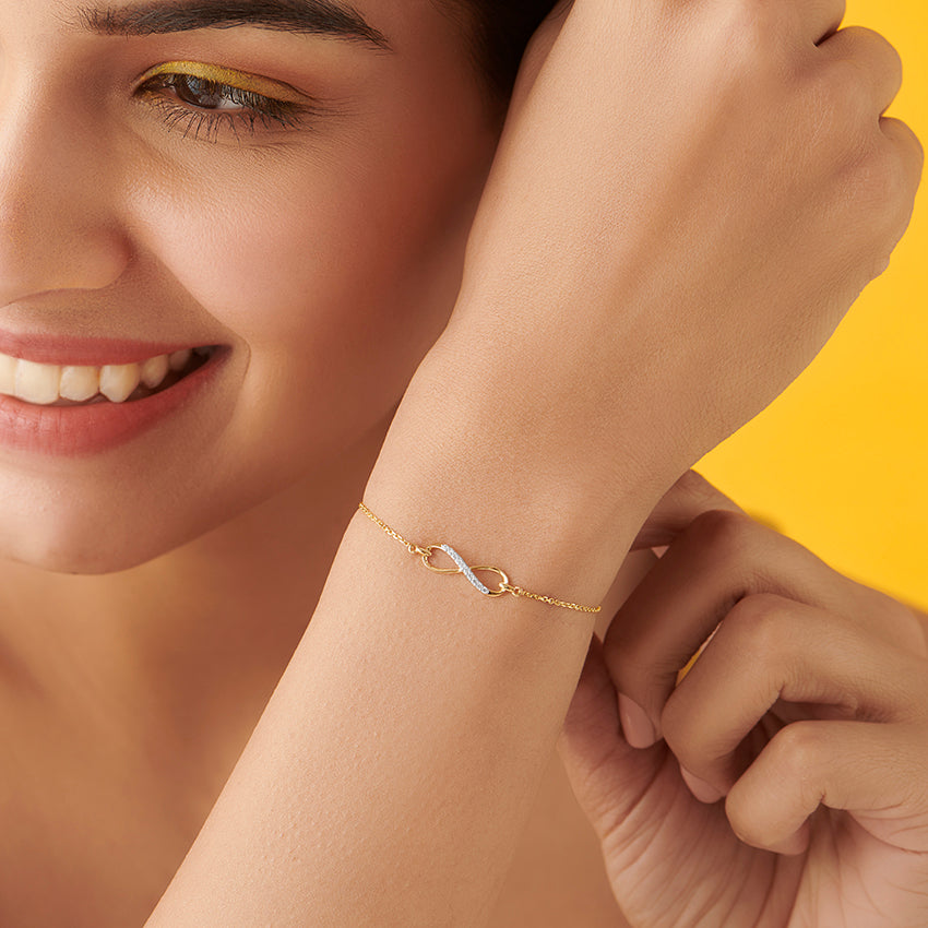 Infinity Adjustable Pearl Bracelet