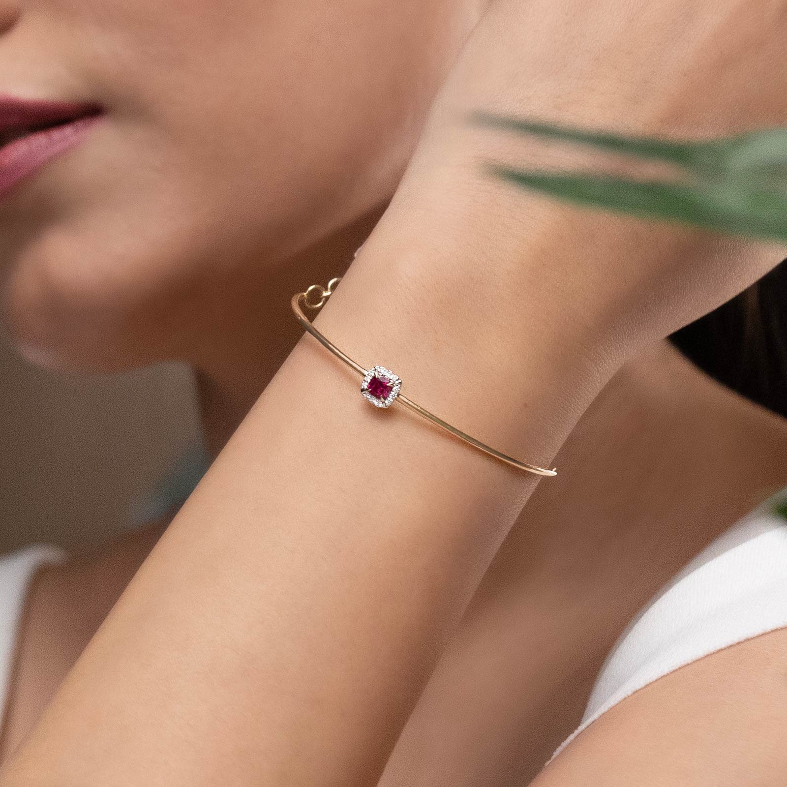 Glinting Quad Gemstone Bracelet