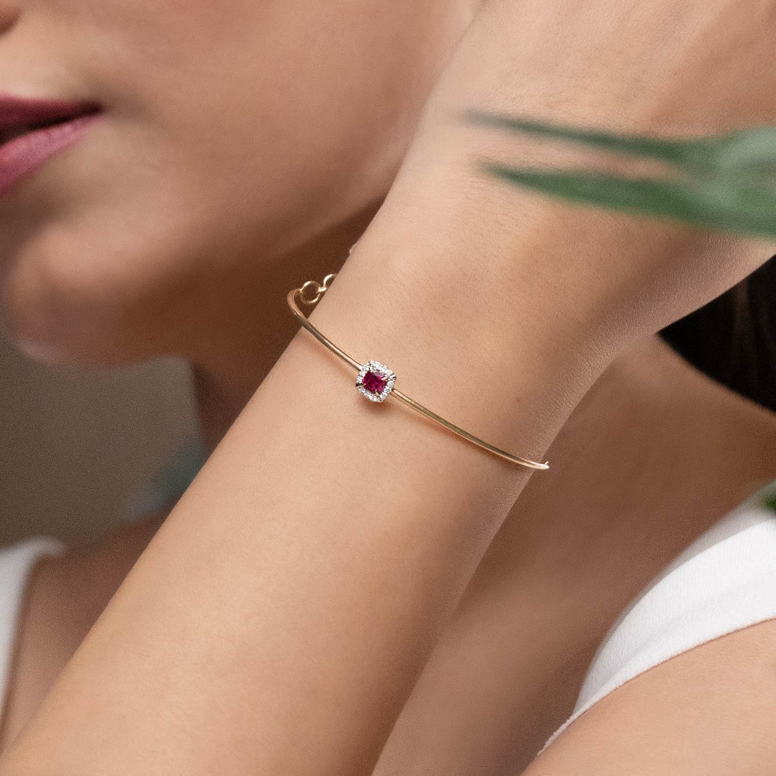 Glinting Quad Gemstone Bracelet