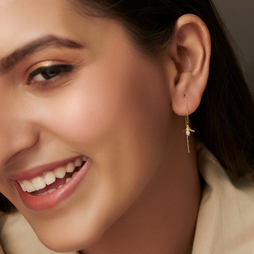 Scarlett Florid Diamond Sui Dhaga Earrings