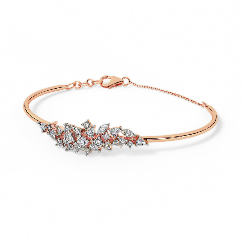 Glittering Eve Diamond Tube Bracelet
