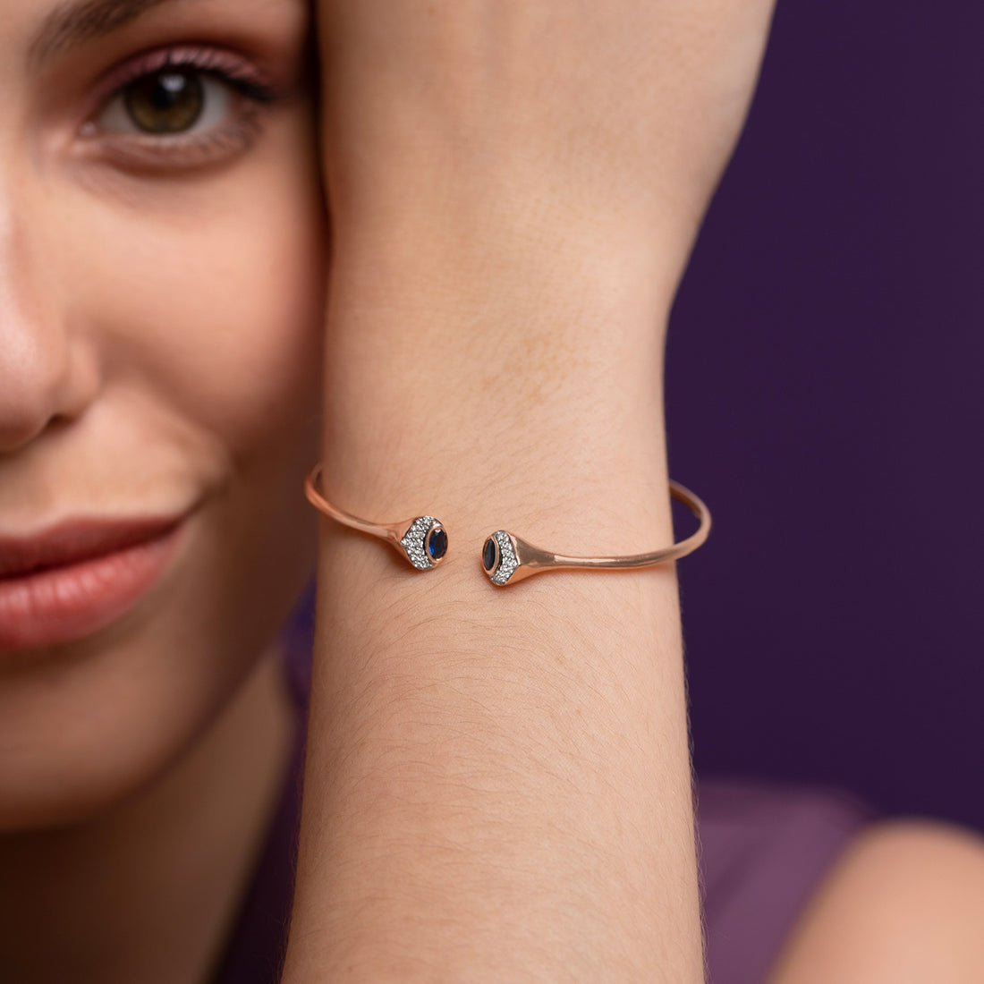 Sofia Diamond Tube Bracelet