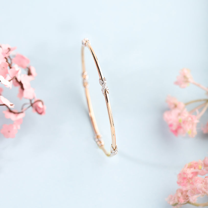 Enfold Infinity Diamond Bangle