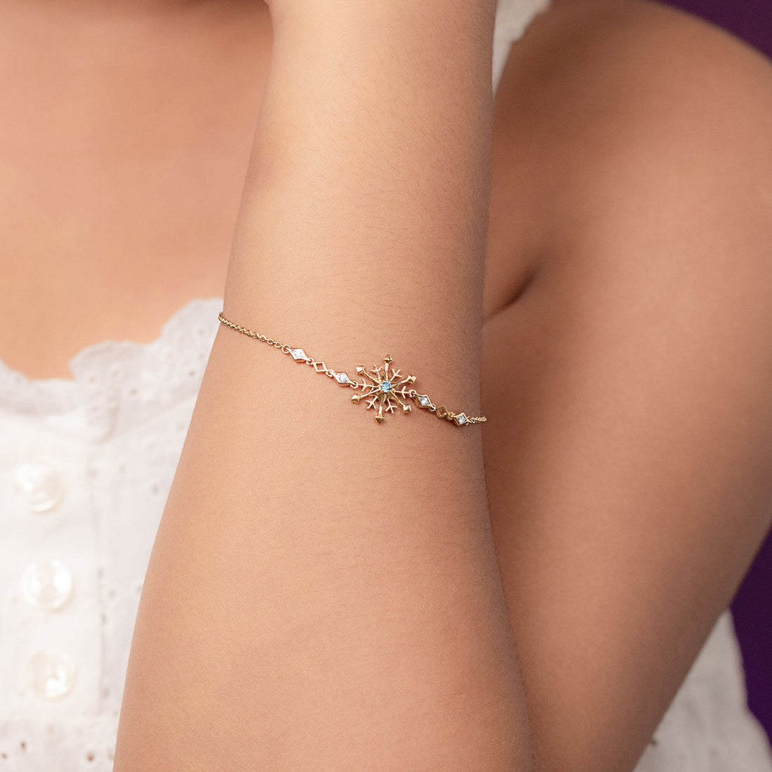 Frozen Snow Flex Diamond Bracelet