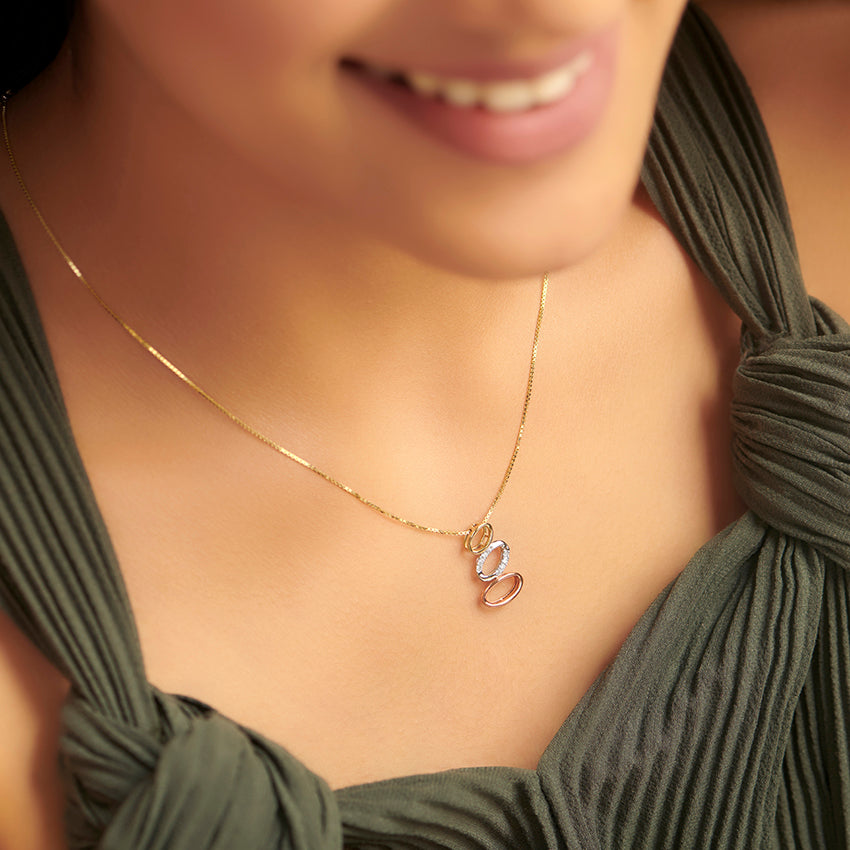 Audrey Oval Diamond Necklace