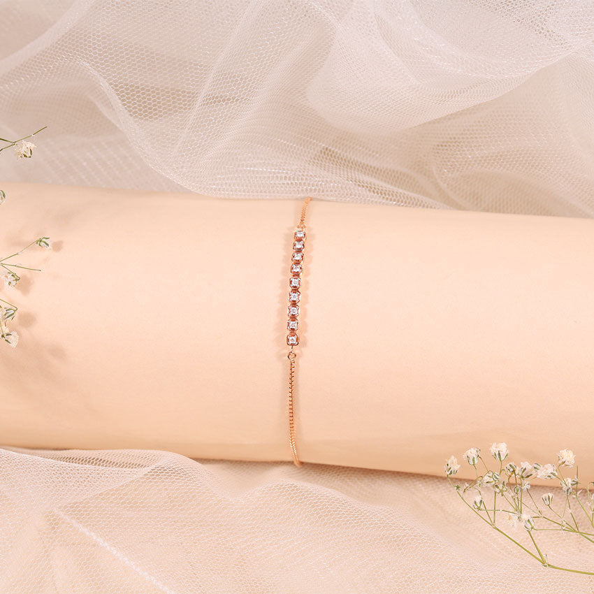Cubic Diamond Adjustable Bracelet