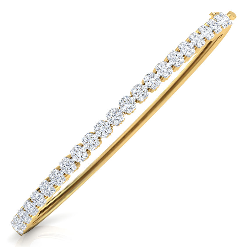 Elegant Cluster Diamond Bracelet