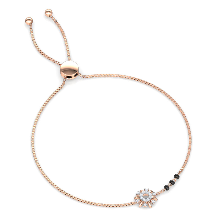 Aashi Diamond Mangalsutra Bracelet