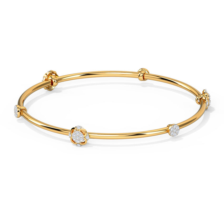 Ornate Orb Diamond Bangle