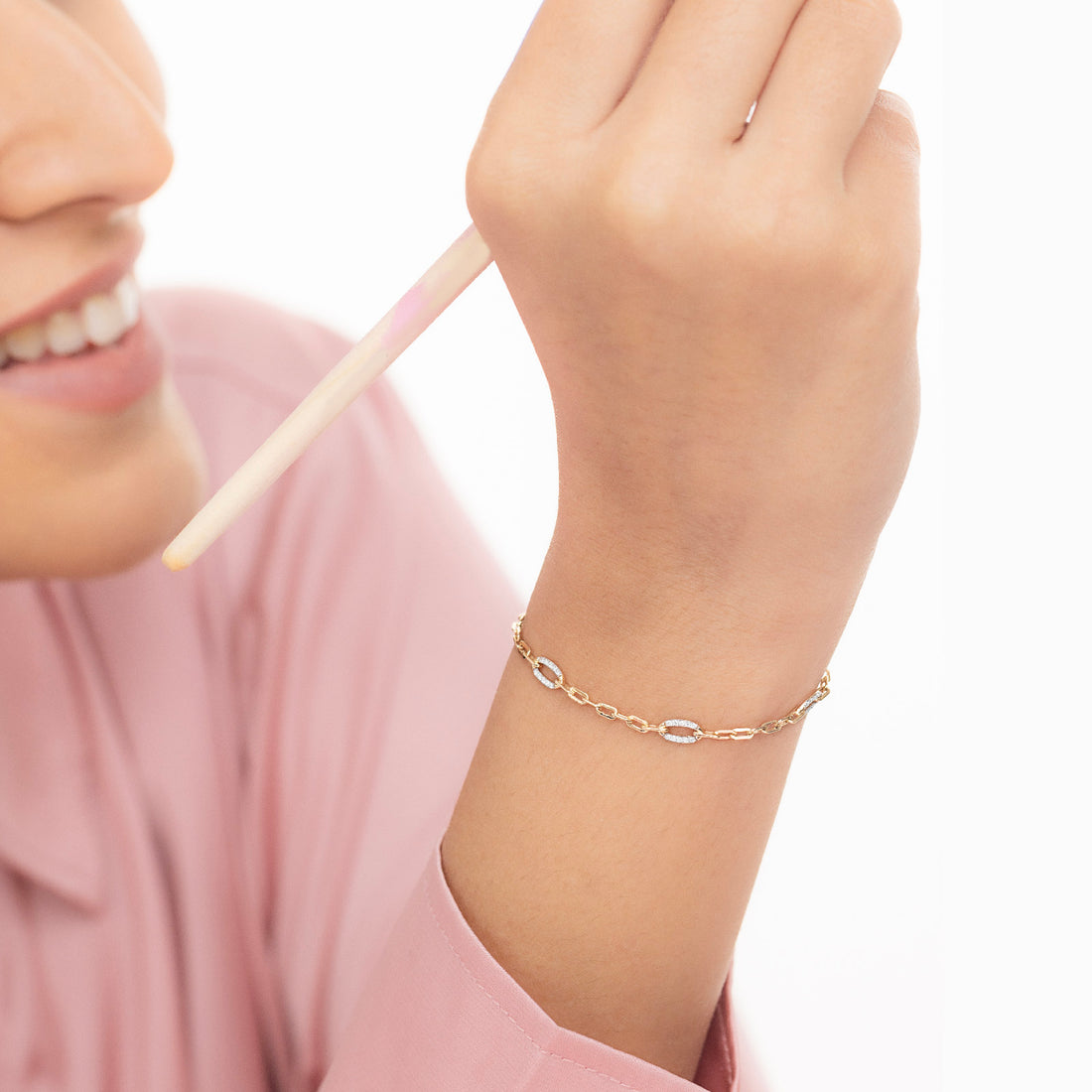 Oval Diamond Tennis Bracelet