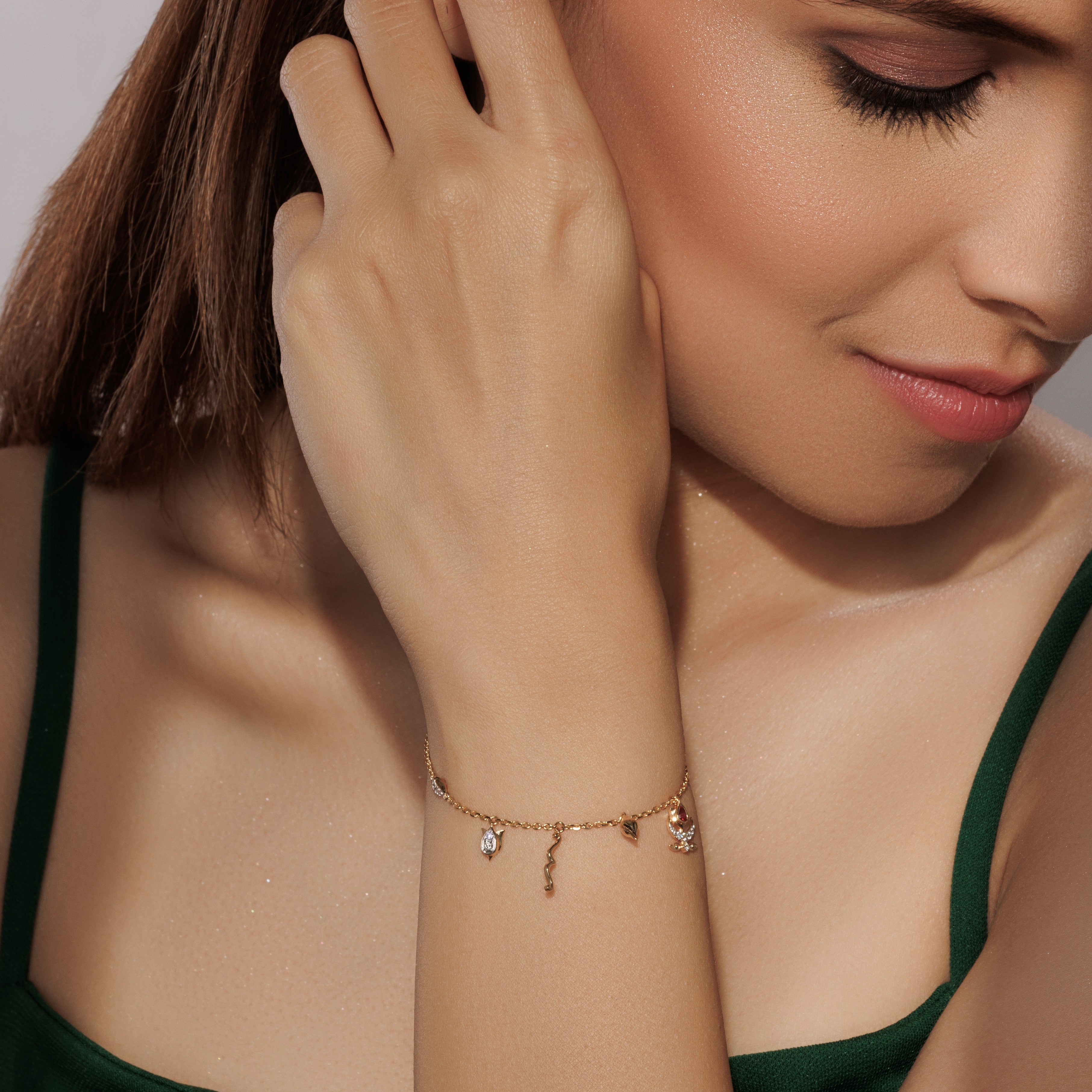 Sarva Mangali Devi Chain Bracelet