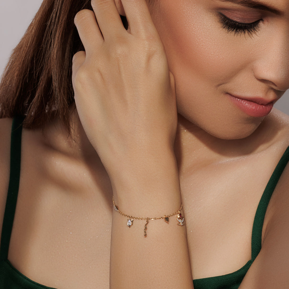 Sarva Mangali Devi Chain Bracelet