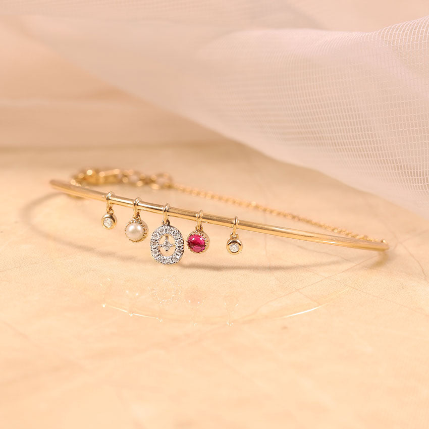 Sparkling Dewdrops Gemstone Bracelet