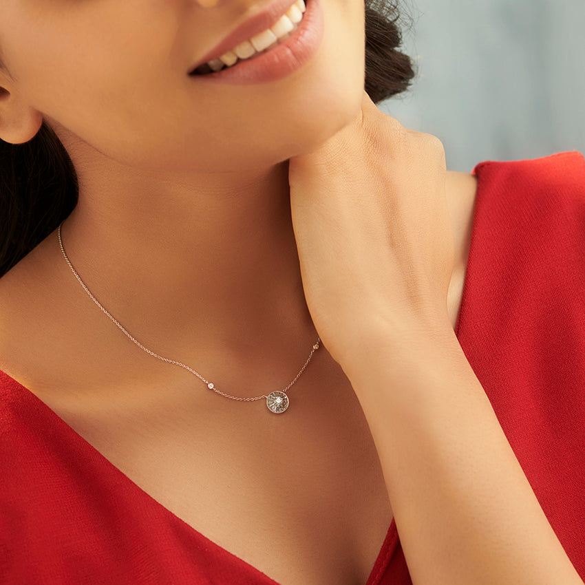 Circle of Bloom Diamond Necklace