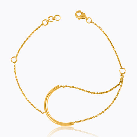 Half Moon 22KT Gold Bracelets