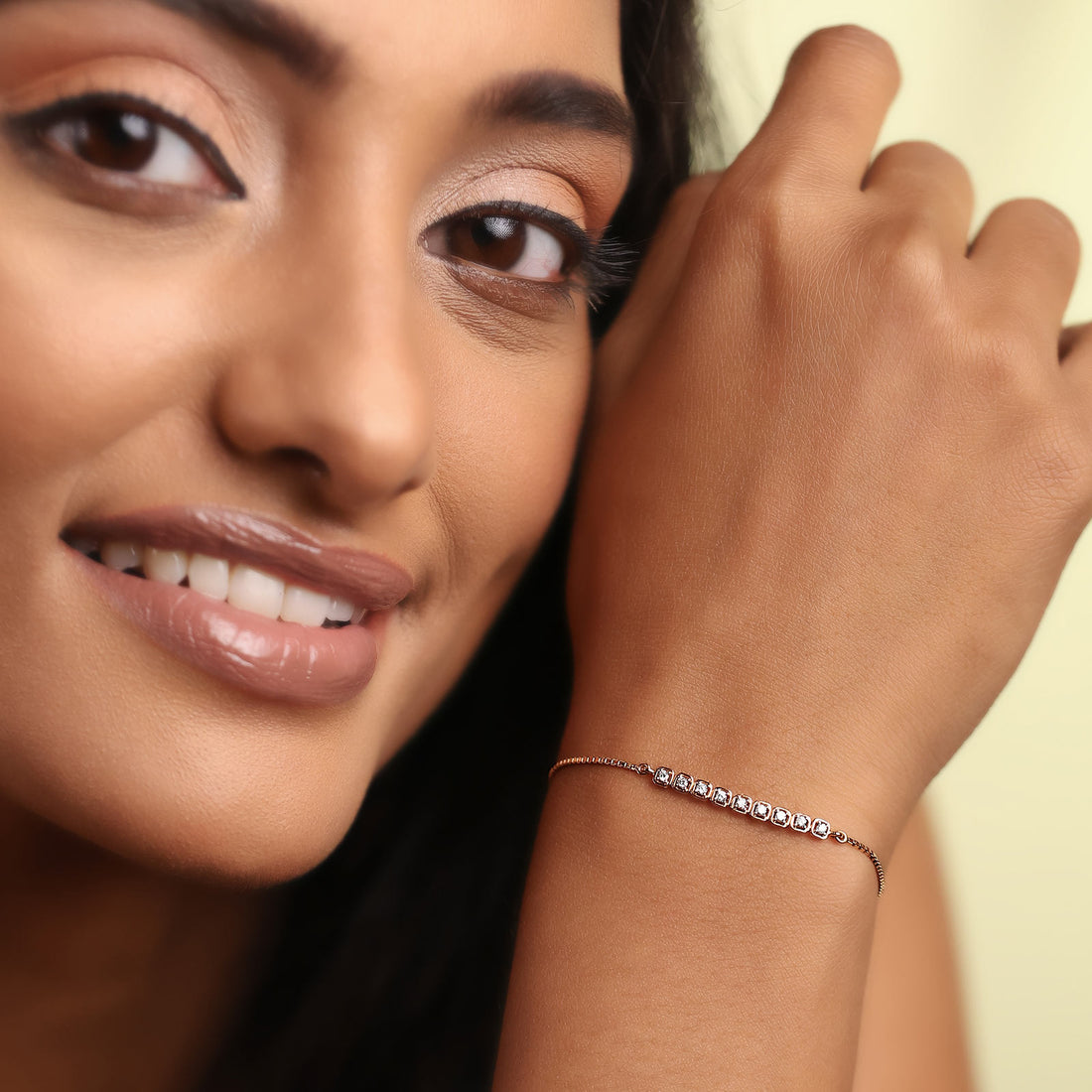 Quad Diamond Adjustable Bracelet