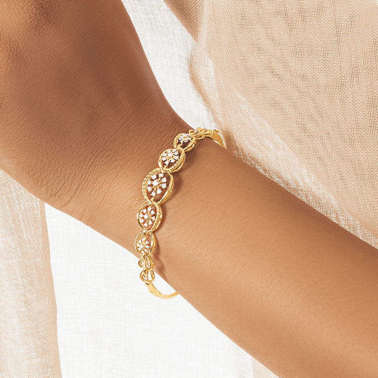 Serenity Ovate Diamond Bracelet