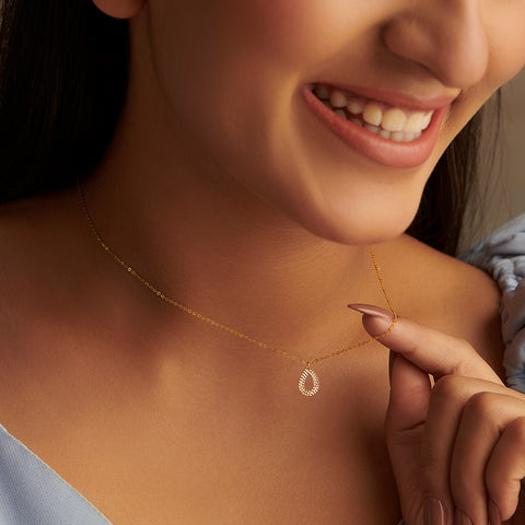 Perky Pear Gold Necklace