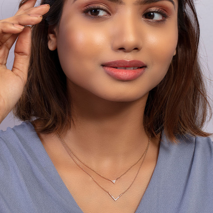 Victory Multi Layer Diamond Necklace