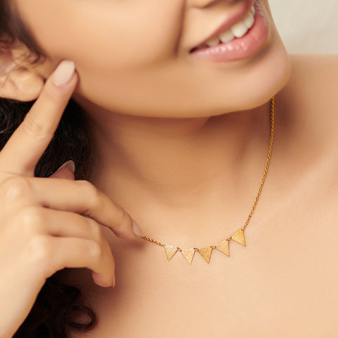 Joely Hammered Gold Necklace