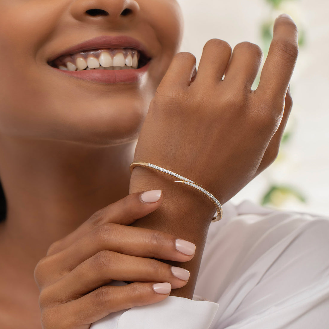 Serenity Diamond Oval Bracelet