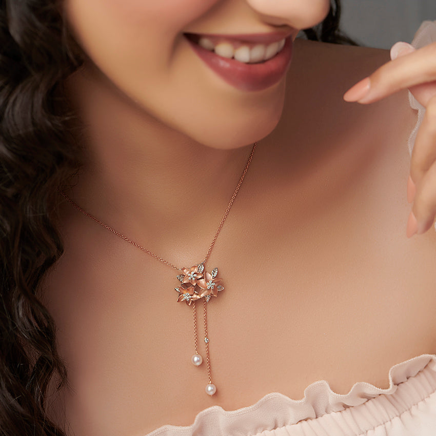 Woodruff Bloom Pearl Necklace