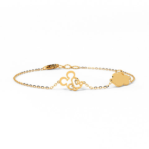 Mickey Mouse & Cloud Personalised Bracelet