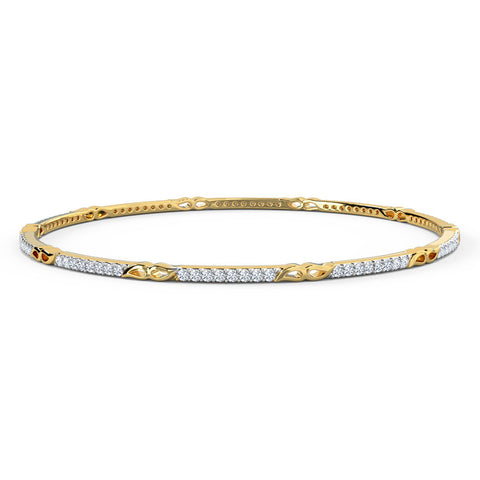 Kaira Paisley Mirror Diamond Bangle