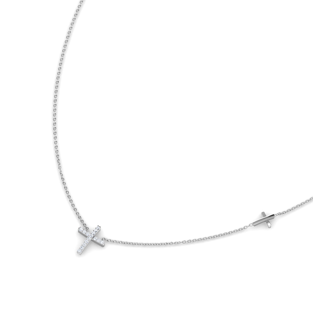 Cross of Jesus Diamond Necklace