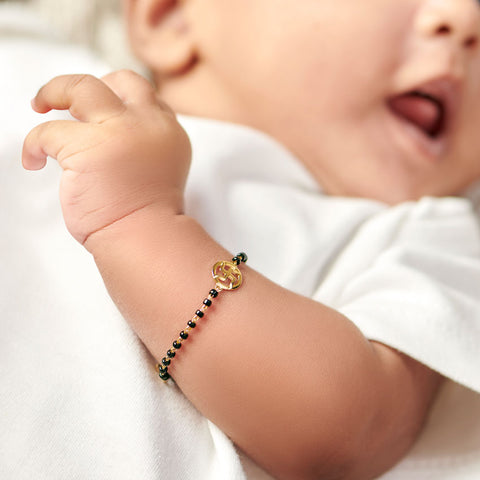 Swastik Baby Nazaria Gold Bracelet