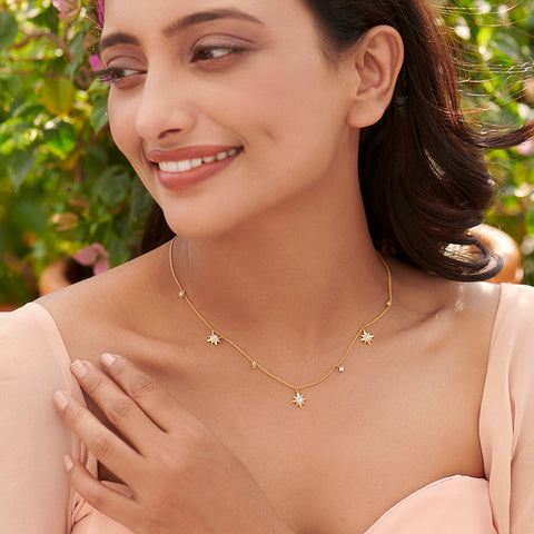 Twinkling Stars Fine Diamond Necklace